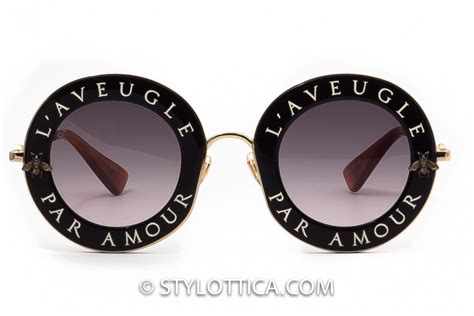 lunette de soleil l'aveugle par amour gucci|Gucci's sunglasses L'Aveugle par Amour .